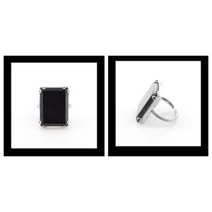 This precious 2.5g Sterling Silver ring, sold to me as onyx is marked, size 2.75